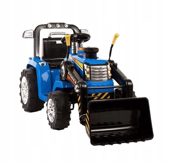 Detské elektrické autíčko - Najsilnejší traktor s lyžicou a diaľkovým ovládaním 12V dve P