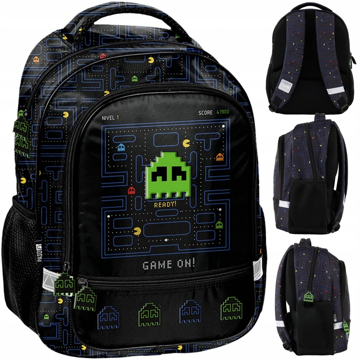 PAC-MAN Školský batoh pre prváčikov, herný dizajn, pre chlapcov