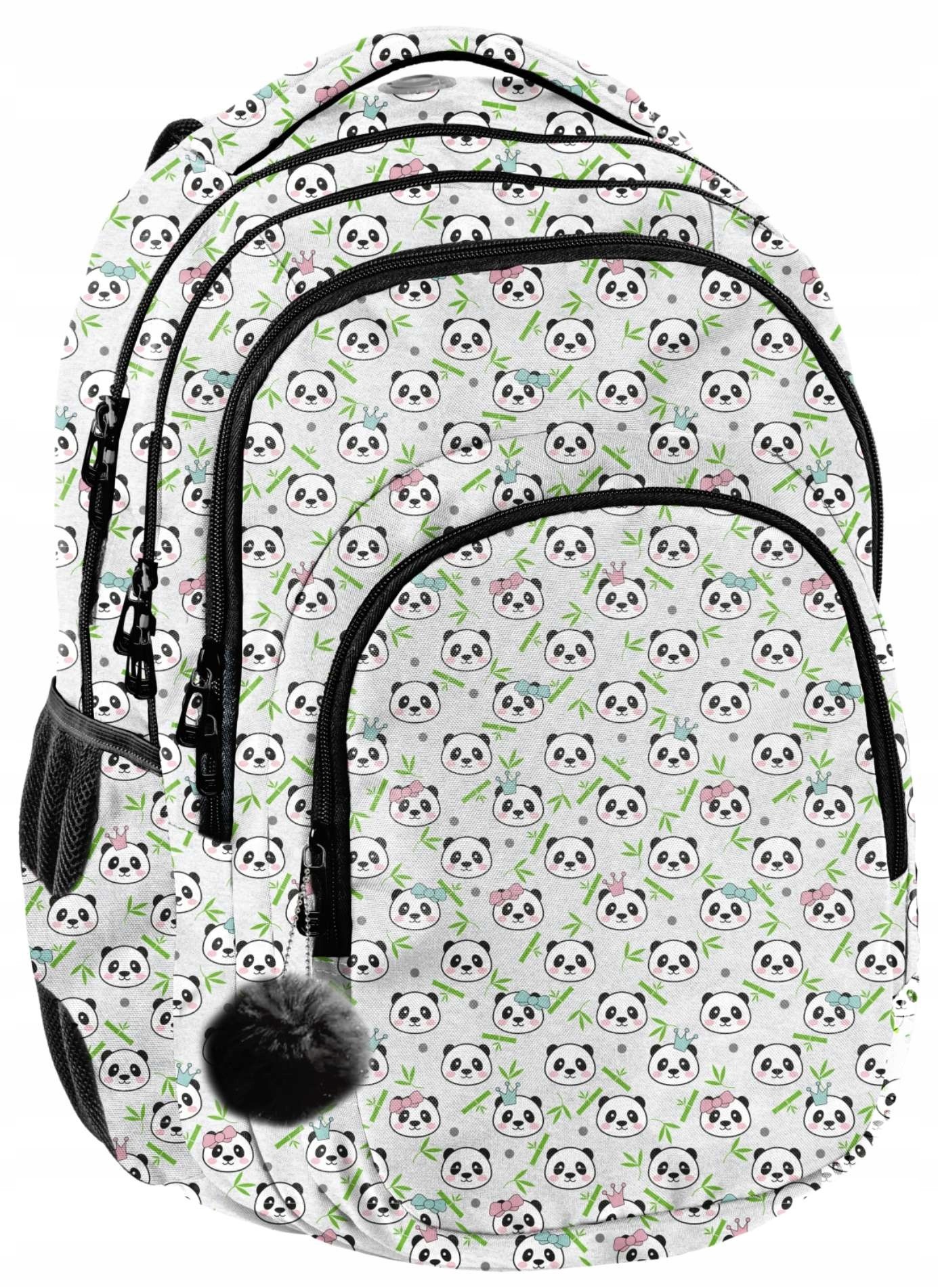 Školský batoh - Paso Paso Panda School Backpack + Key Ring