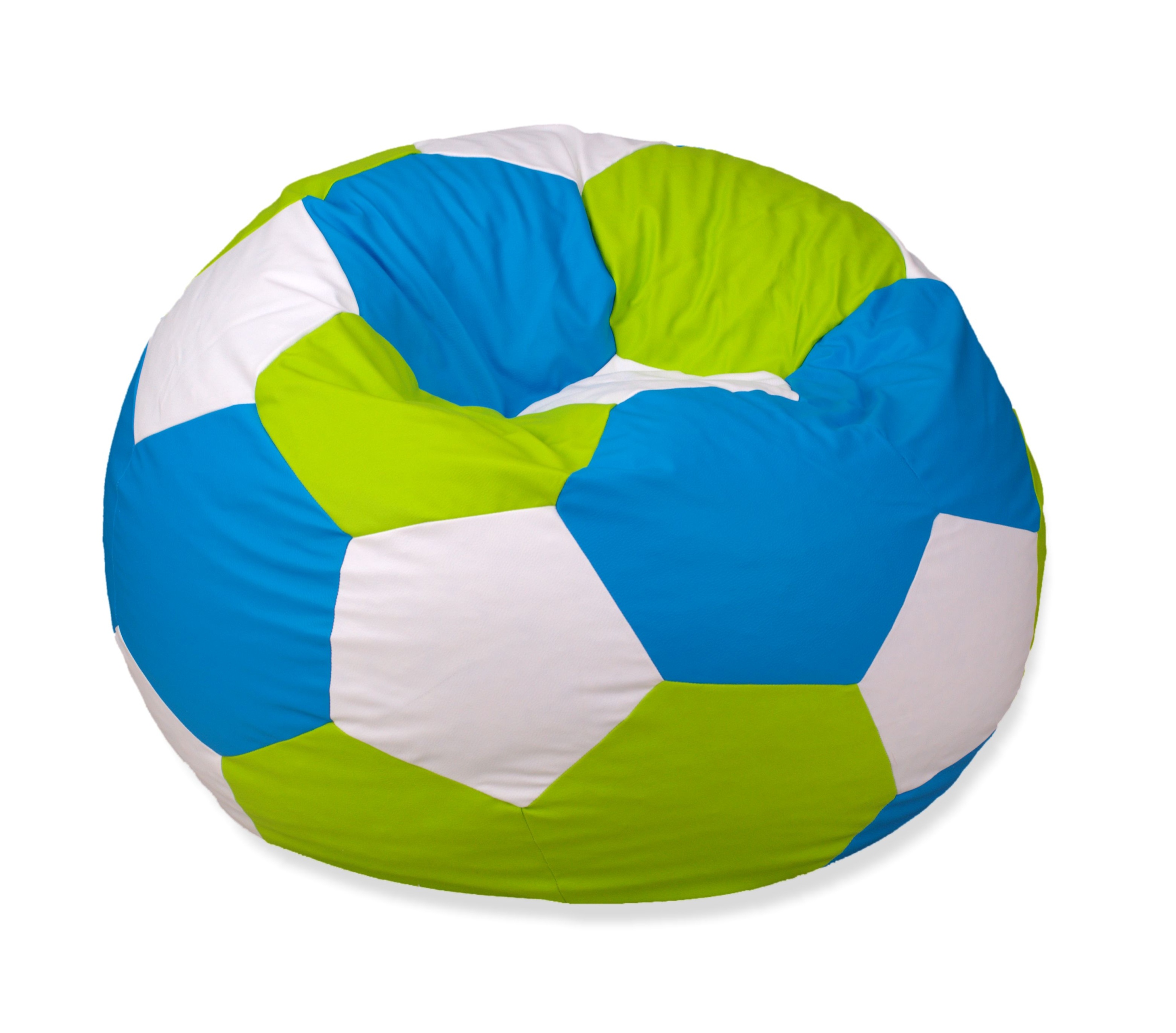 Detský sedací vak - pufa - Trico-farebné gule pouf Sack veľké sedadlo 100cm