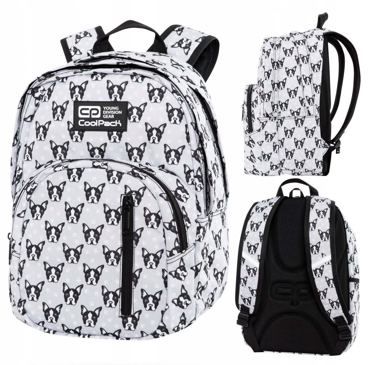 Školský batoh - Coolpack Discovery francúzsky buldogs buldogi batoh