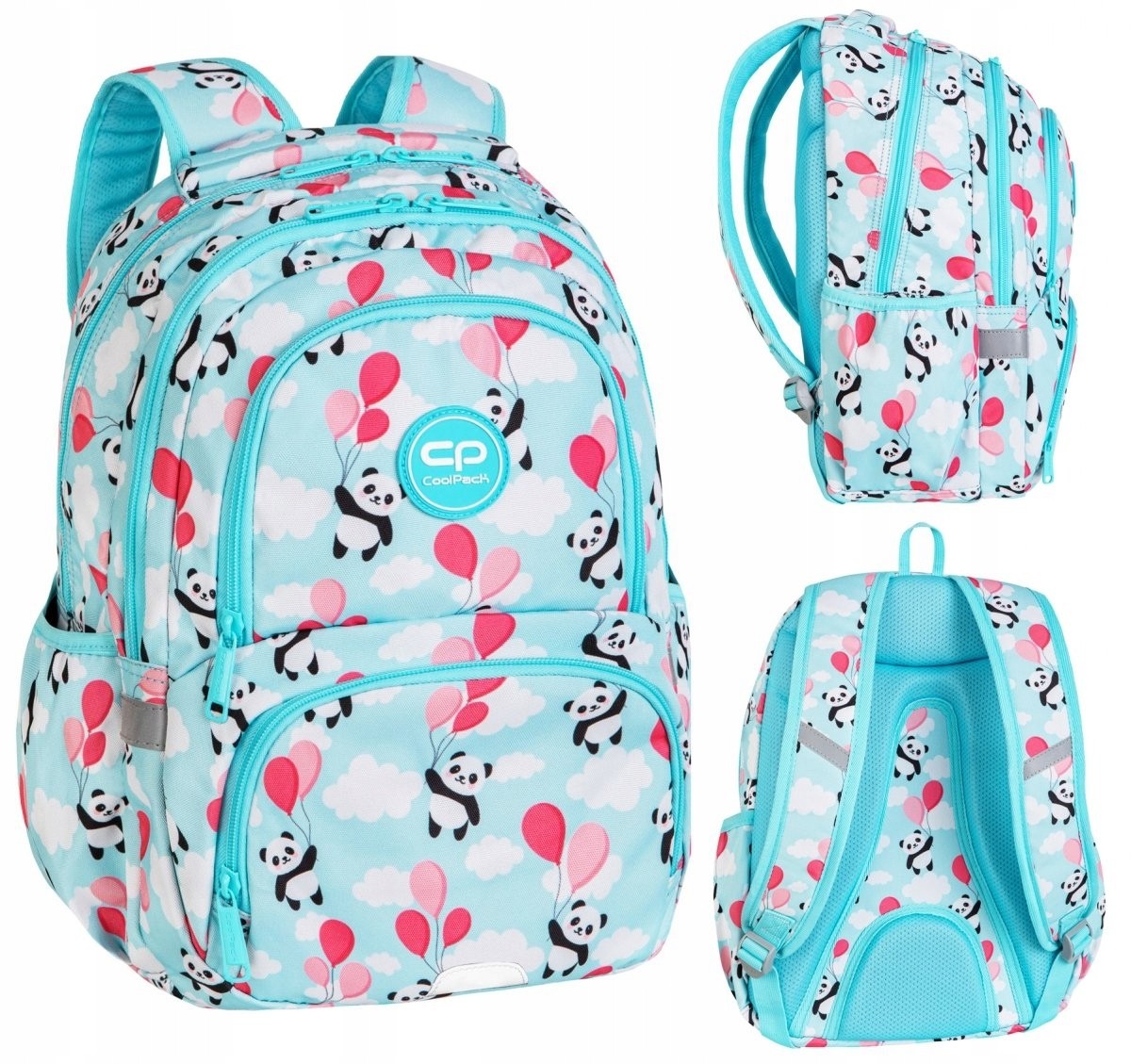 Školský batoh - Coolpack Spiner 24 L Panda Panda Ballobs Batoh