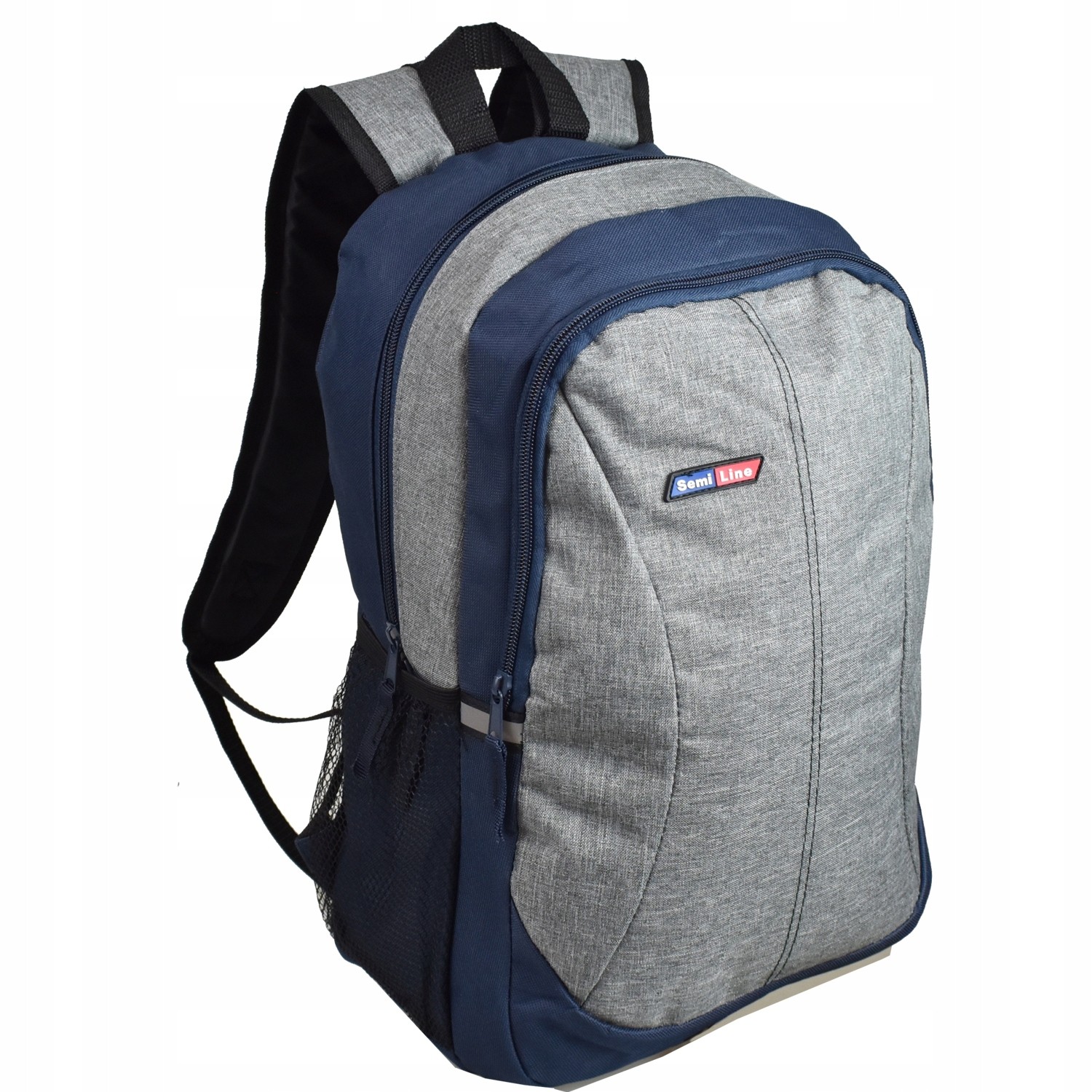 Školský batoh - Batoh pre mládež v škole - šedá -Navy Blue