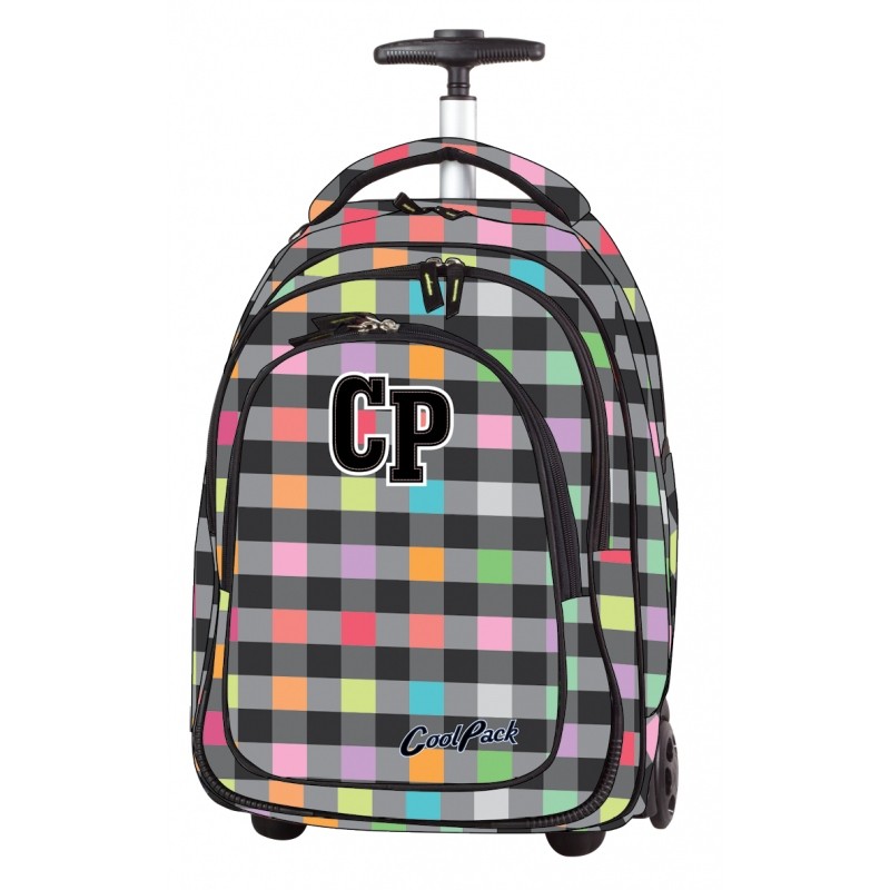 Školský batoh - Batoh na kolieskach Coolpack Target Grey Grille