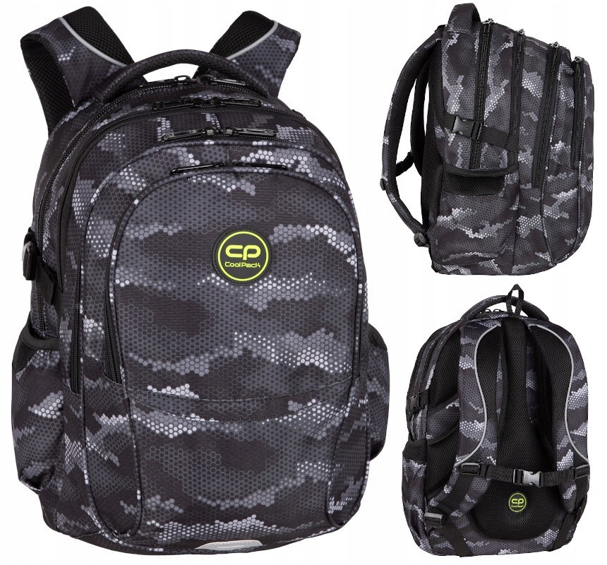Školský batoh - Coolpack Factor Dark Cloud Hexagon School Batoh