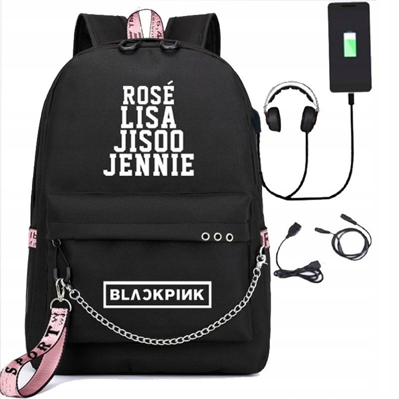 Školský batoh - Školský batoh pre Blackpink USB K-pop školu