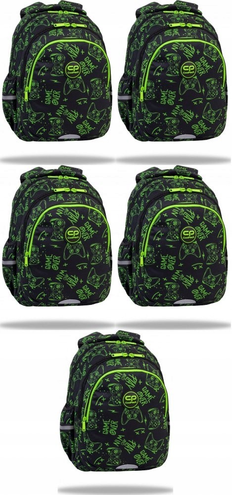 Školský batoh Jerry 21L Game Night Black Neon - Pohodlný a Trendy