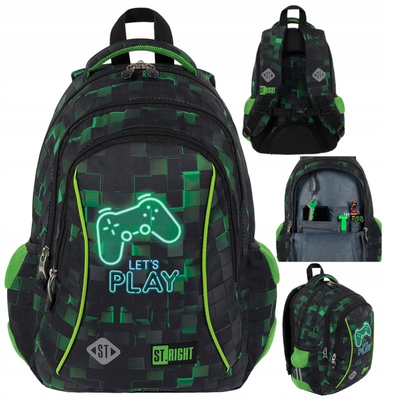 Hra 3 Chamber Youth School Backpack St.right
