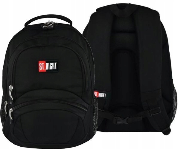 Batoh školy St. Black Right Black Solid Solid