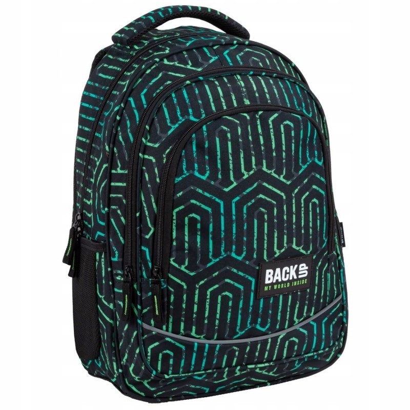 Školský batoh - Batohský batoh pre chlapec zálohovanie 3d čierny 26l