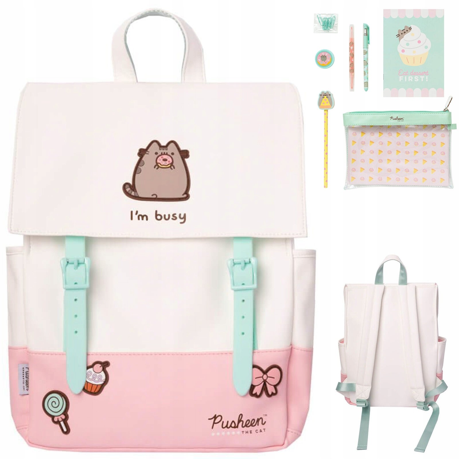 Pusheen Školský Batoh a Sada Školských Potrieb pre Deti