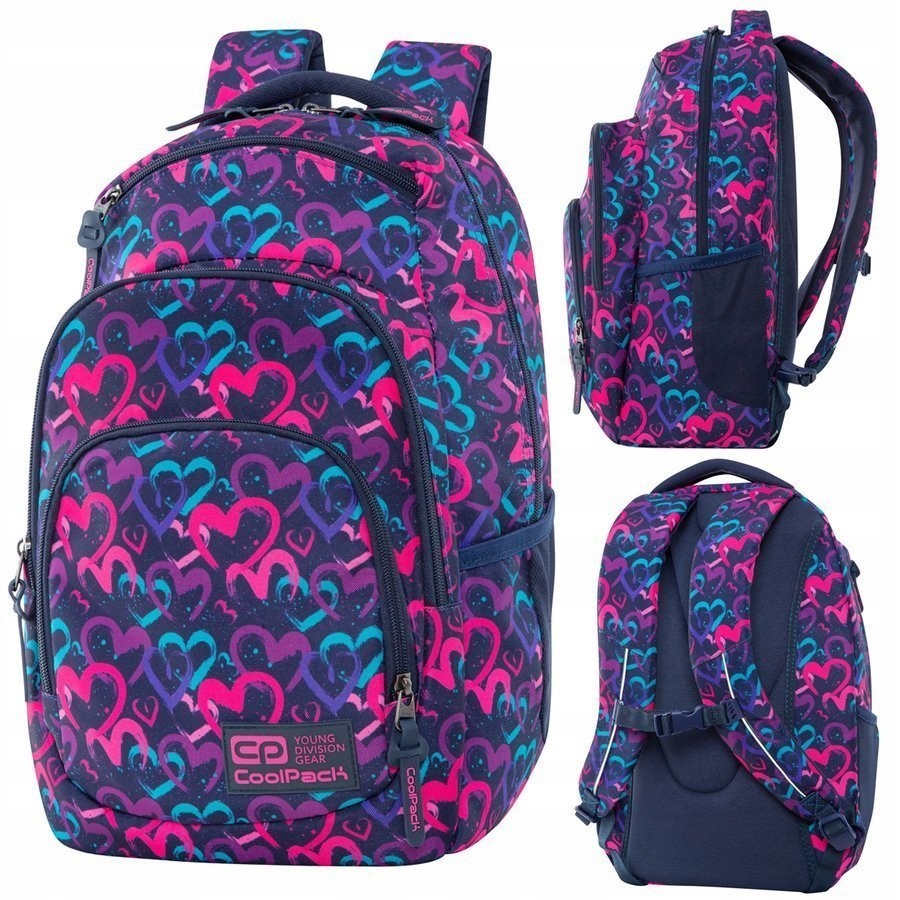 Školský batoh - Coolpack Vance Drawing Hearts 52643CP batoh