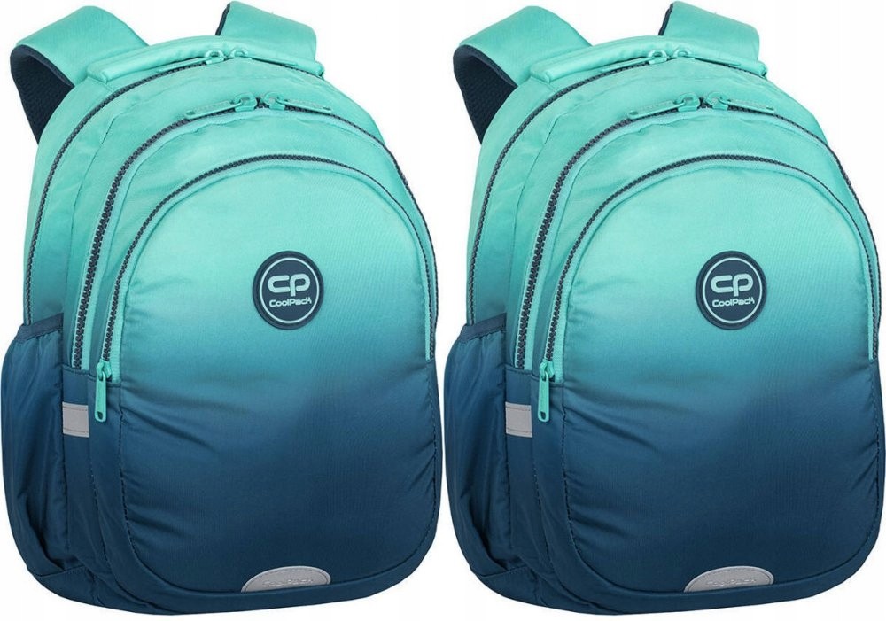 Školský batoh Coolpack Jerry GRADIENT BLUE LAGOON s bočnými vreckami