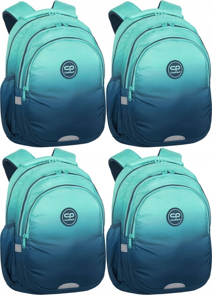Školský batoh Coolpack Jerry GRADIENT BLUE LAGOON s bočnými vreckami