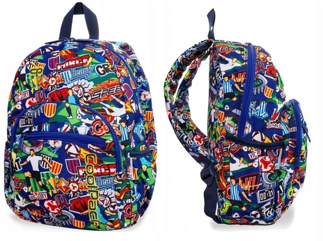 Školský batoh - Coolpack mini futbalový karikatúra batoh