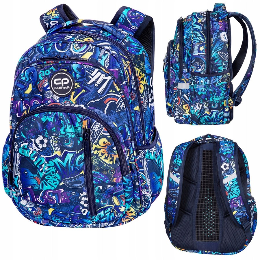 Školský batoh - Coolpack Base Graphitti D027335 Batoh pre mládež