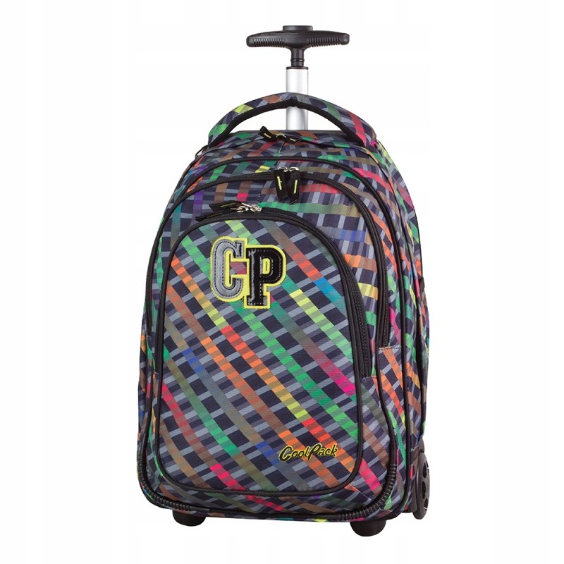 Školský batoh na kolieskach CoolPack Target Rainbow Stripes