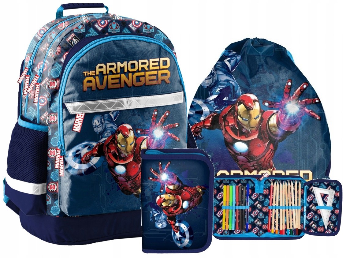Školský batoh - Avengers School Batoh nastavený na chlapca