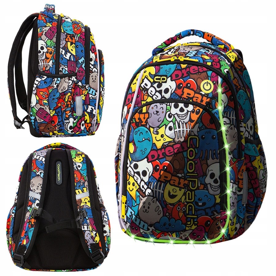 Školský batoh - Coolpack Strike LED Cartoon 94344CP School Batoh
