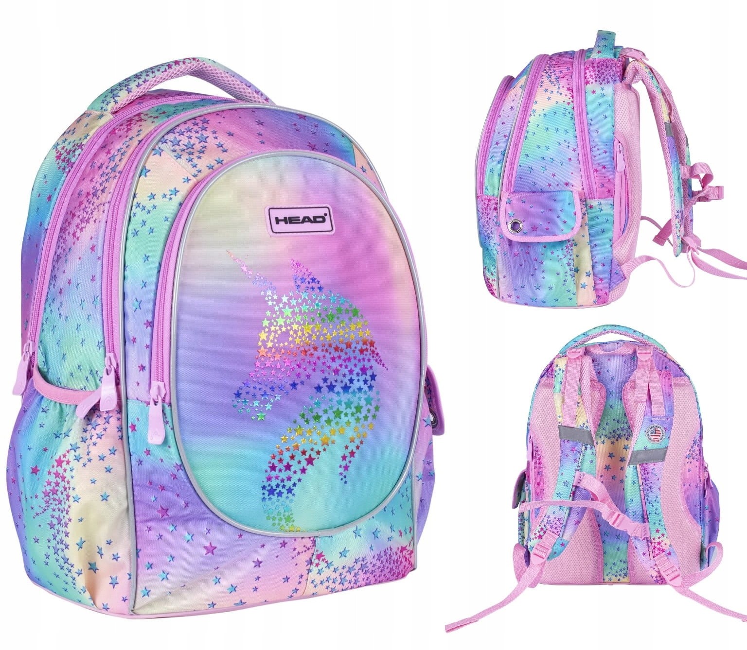 Školský batoh - Hlava AB340 UNICORN OMBRE School Batoh