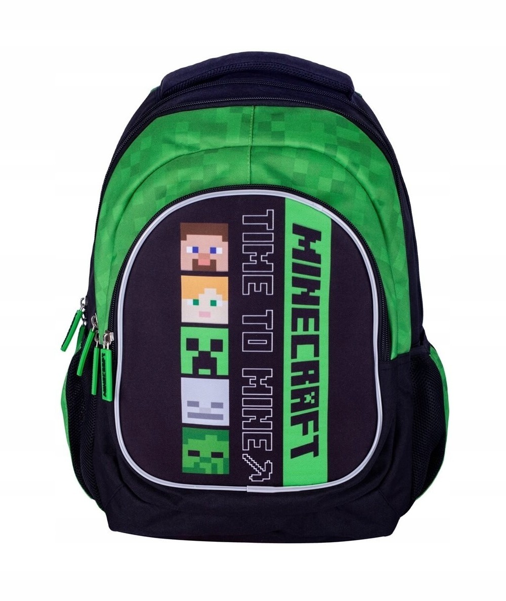 Hlava Minecraft Alex a Steve School Batoh