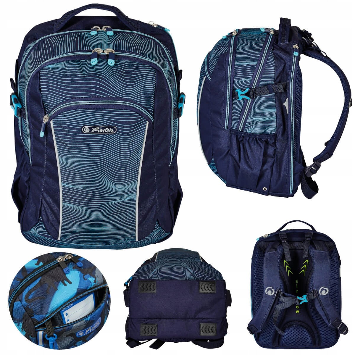 Školský batoh - Ultimate Waves Pet 24l Herlitz School Batoh