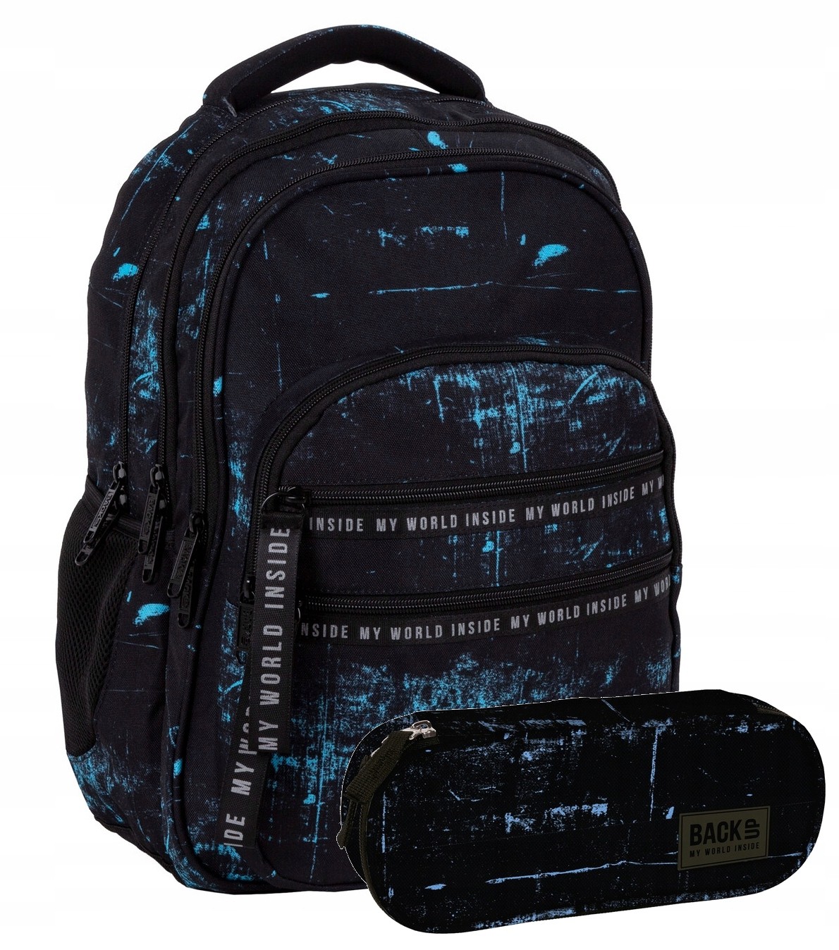 Školský batoh - Blue Black Black Youth School Batoh