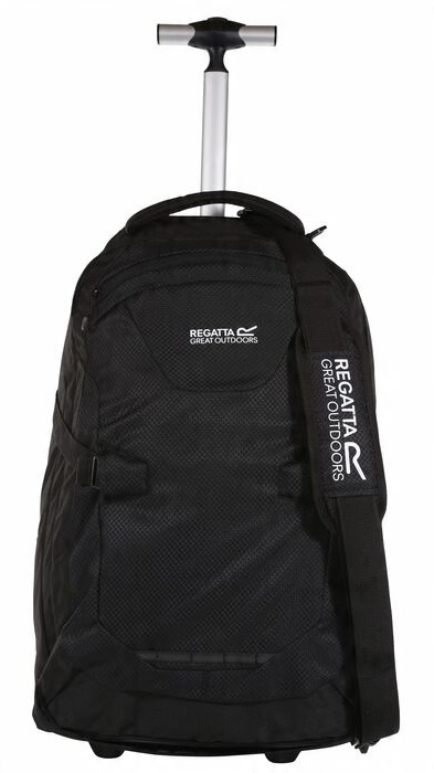 Regatta Paladen Carry-On: Praktická cestovná taška na kolieskach, 35L, čierna