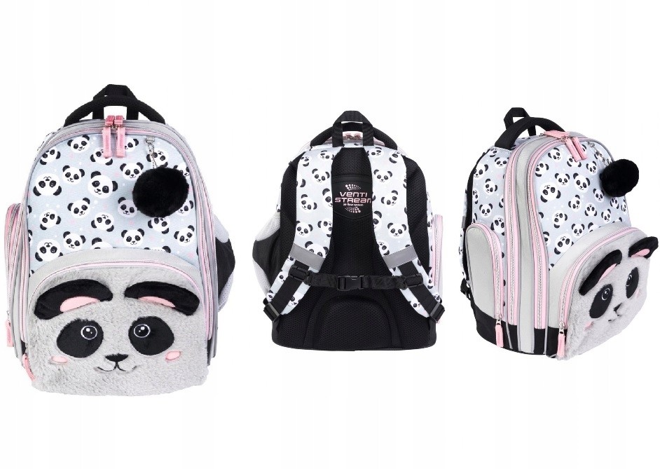 Školský batoh - Panda St.right 3 Batoh v komore