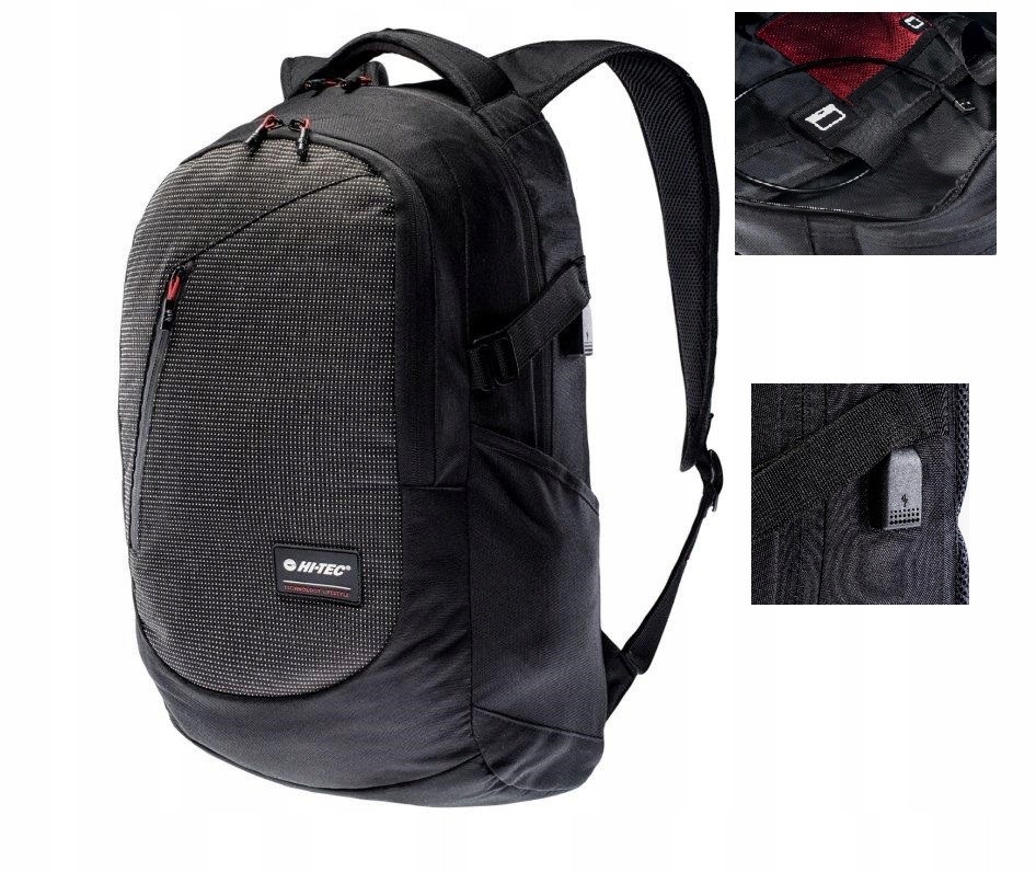 Školský batoh - Hi-Tec USB Urban School Turistic Batoh