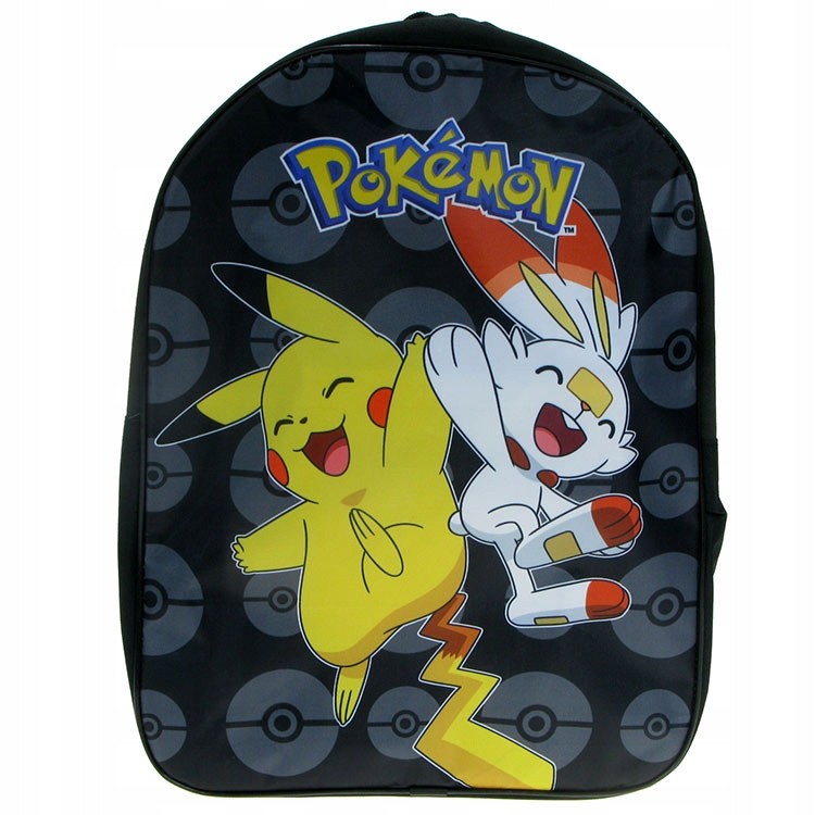 Jednokomorový školský batoh Pokemon Difuzed, čierny, Odtiene žltej a zlatej, Viacfarebný