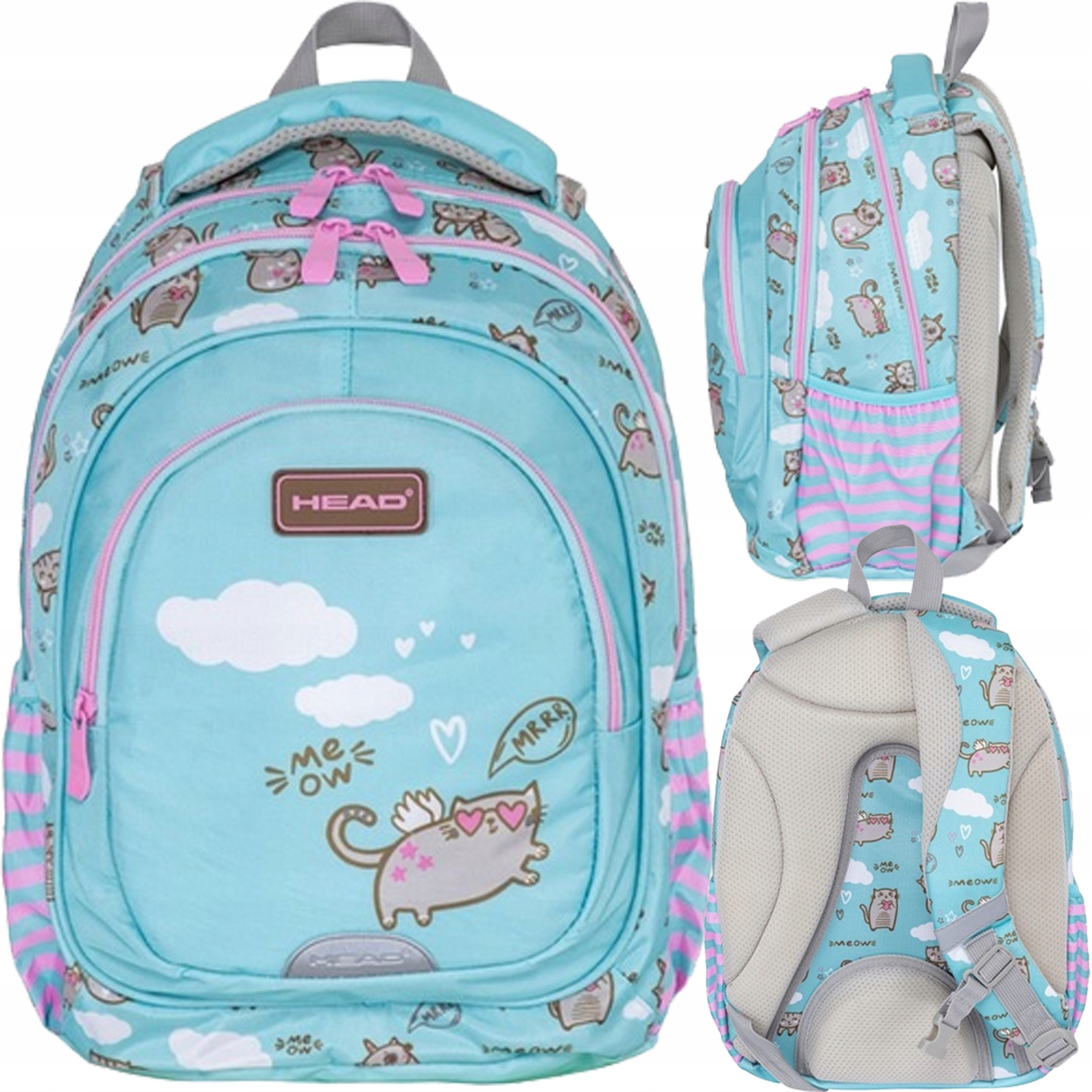 Head viackomorový školský batoh Shades of purple, Shades of blue, Multicolor 20 l