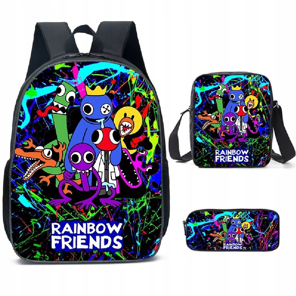 Dúhová priateľka School Backpack School Bag 3in1