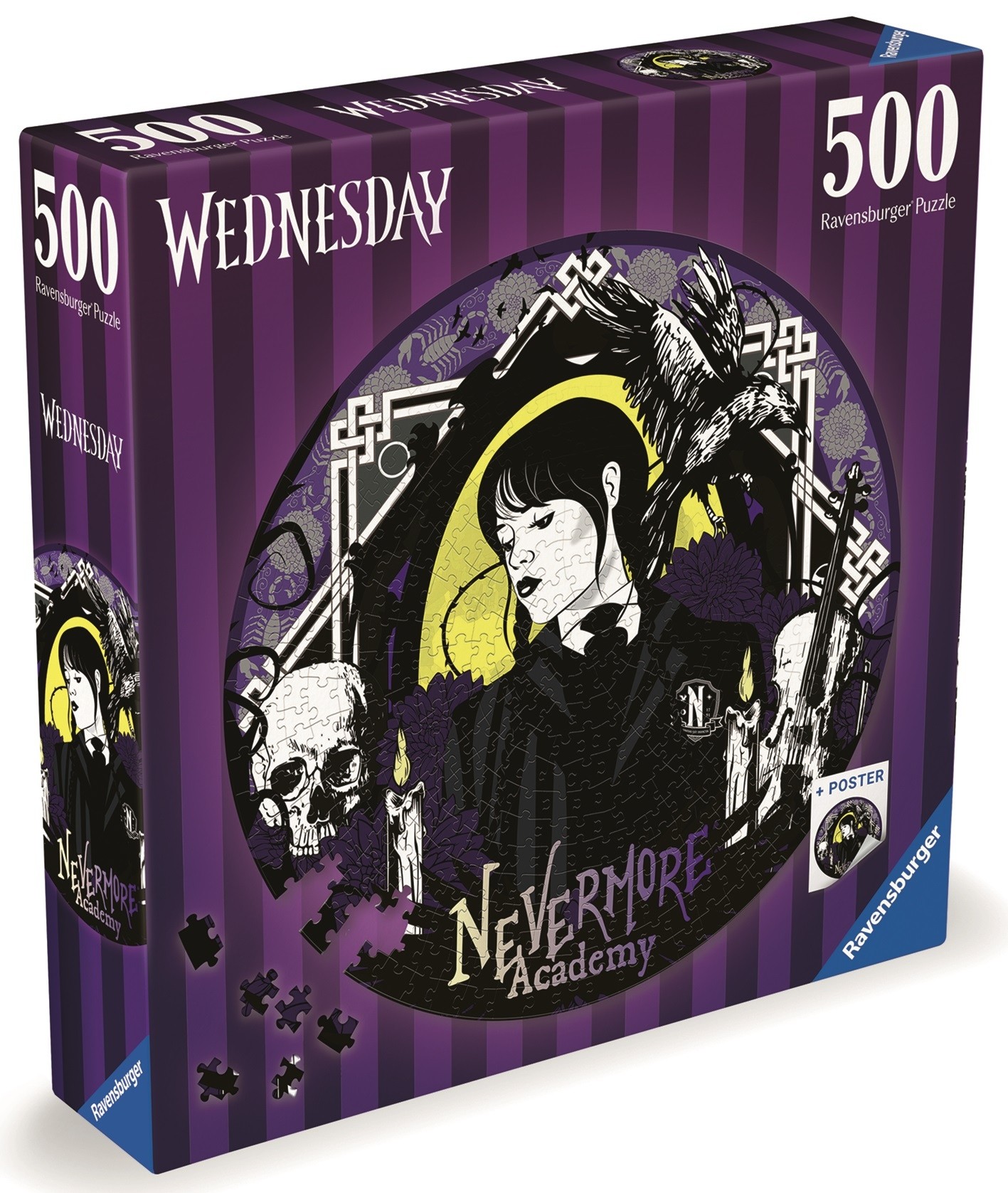 Ravensburger 500-dielne puzzle okrúhle puzzle: Streda 500 dielikov