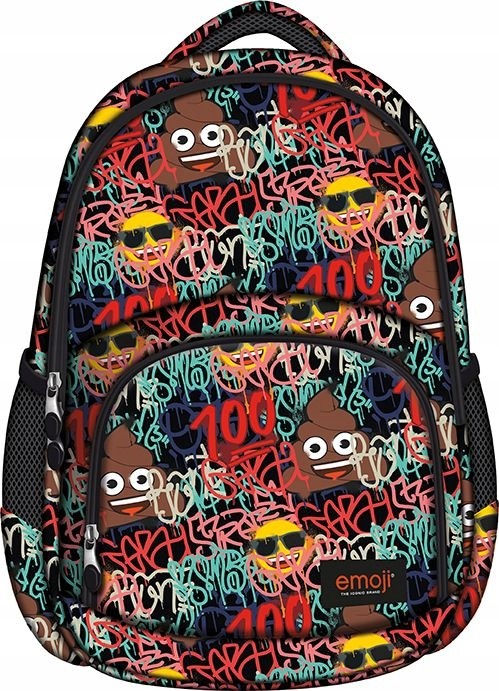 Školský batoh - St.right School Batoh 3-kompety Emoji Emki 2106