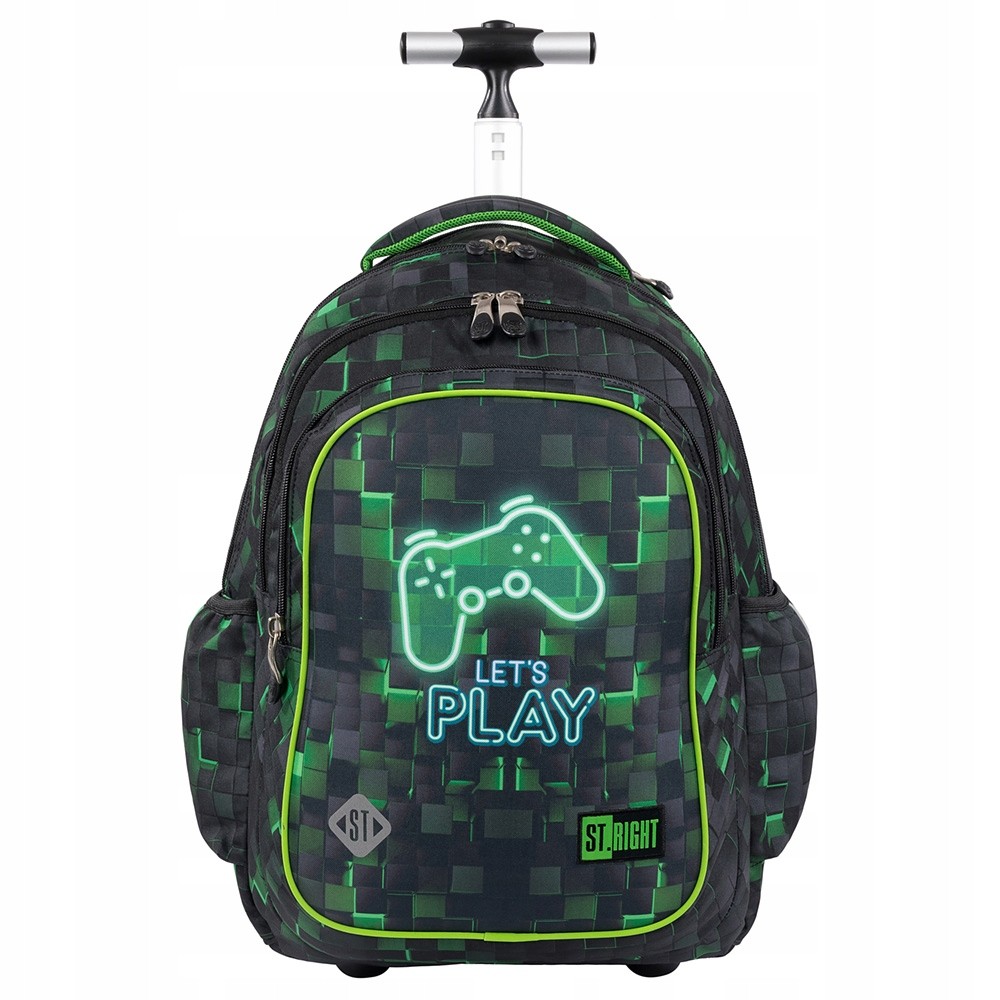 ST.RIGHT Školský Batoh na Kolesách pre Chlapcov DARK GAME