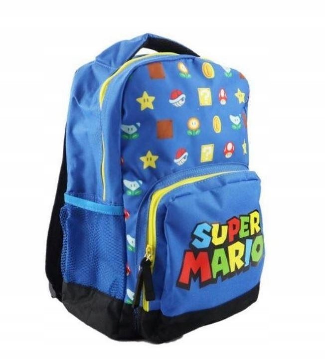 Školský batoh SUPER MARIO s licenciou, modrý