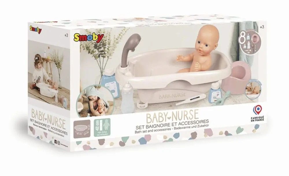 Smoby Baby Nurse kúpeľňová súprava