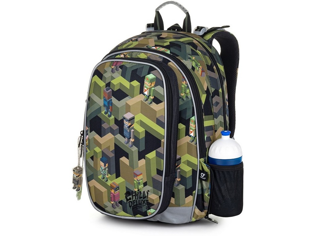 Školský batoh - Topgal School Backpack Mira 20046 bloky