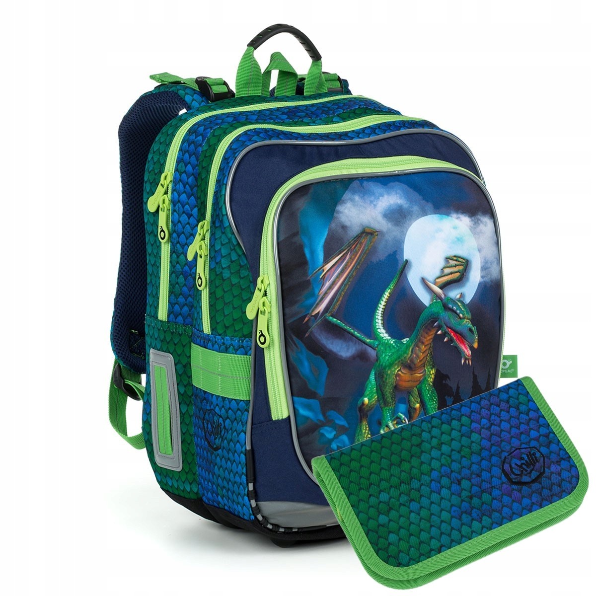 Školský batoh - Topgal School Backpack + Cencil Case Dragon Enddy 19013