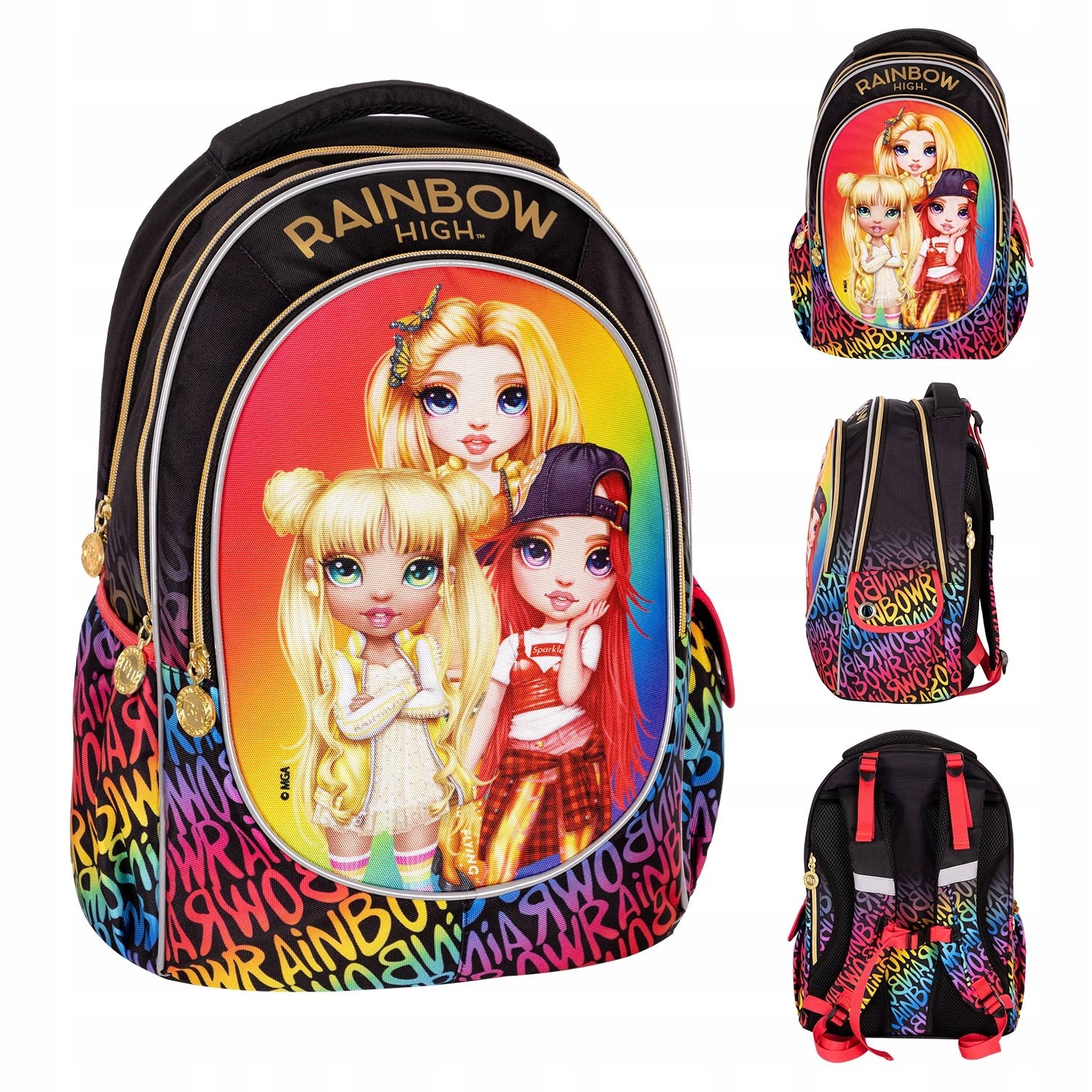 Školský batoh Rainbow High Astra viackomorový, viacfarebný, 24 rokov