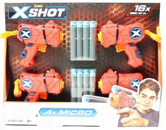 Šípky X SHOT EXCEL Micro Launcher, 4 ks, 16 ks