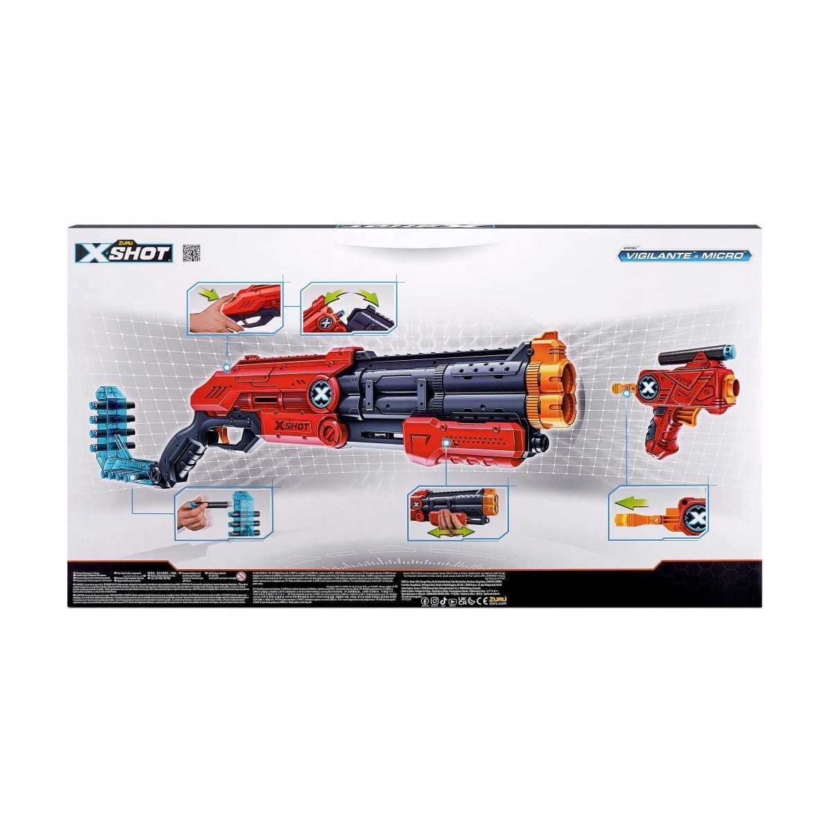 X-Shot Launcher Excel Double Vigilante 24 výstrelov