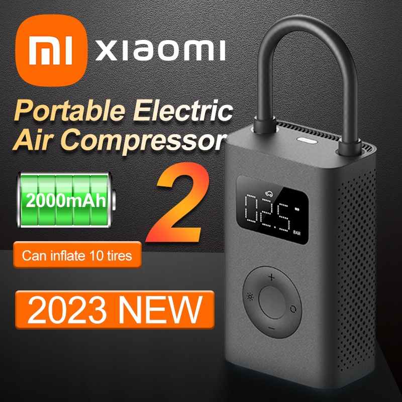 Prenosné elektrické vzduchové kompresorové čerpadlo Xiaomi Mi 2