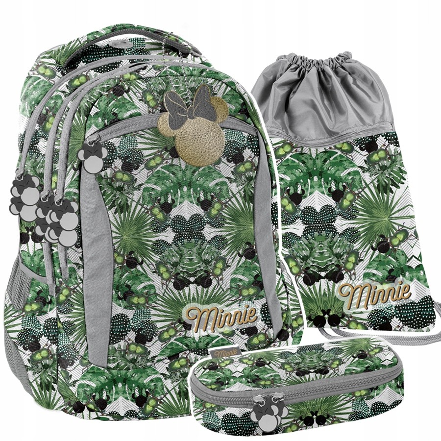 SET BEUNIQ MINNIE GREEN BACKPACK TAŠKA NA CERÚŽKY