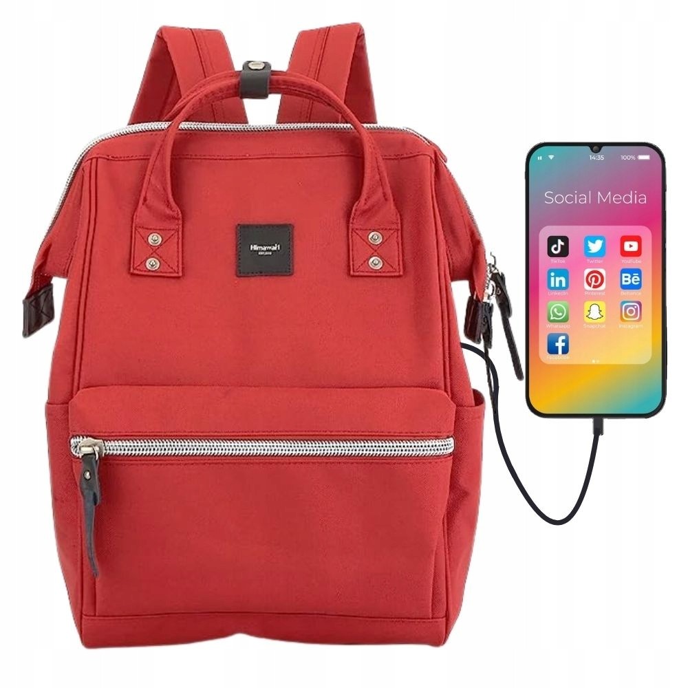 Versatile Himawari® mestský batoh na laptop s USB portom, vodeodolný