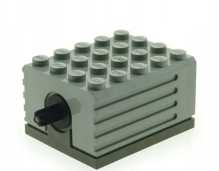 063C2. LEGO elektrický motor 2838c01 9V sivý starý