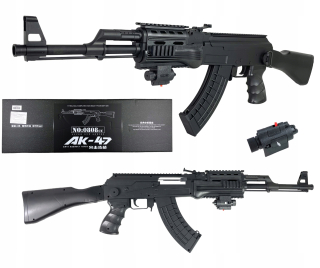 AK-47 GUĽOVÁ PUŠKA, ASG GUN, DOBRÝ LASER