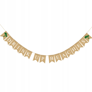 Párty Girlandy - 1 PC Hawaii Obliečky Banner kokosová palma dizajn