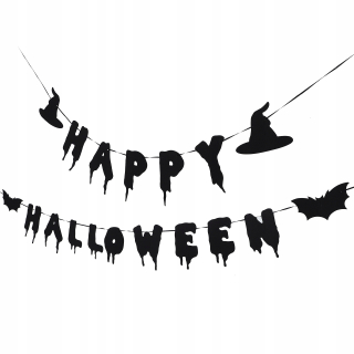 Párty Girlandy - 1 Set Halloween Tired dekorácie Bar Flag